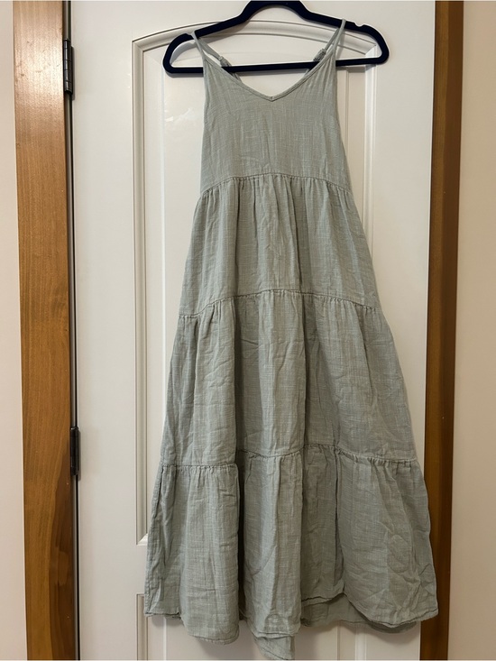 Able Dresses & Skirts - Able Lightweight Sage Green Tyler Strappy Maxi Dress